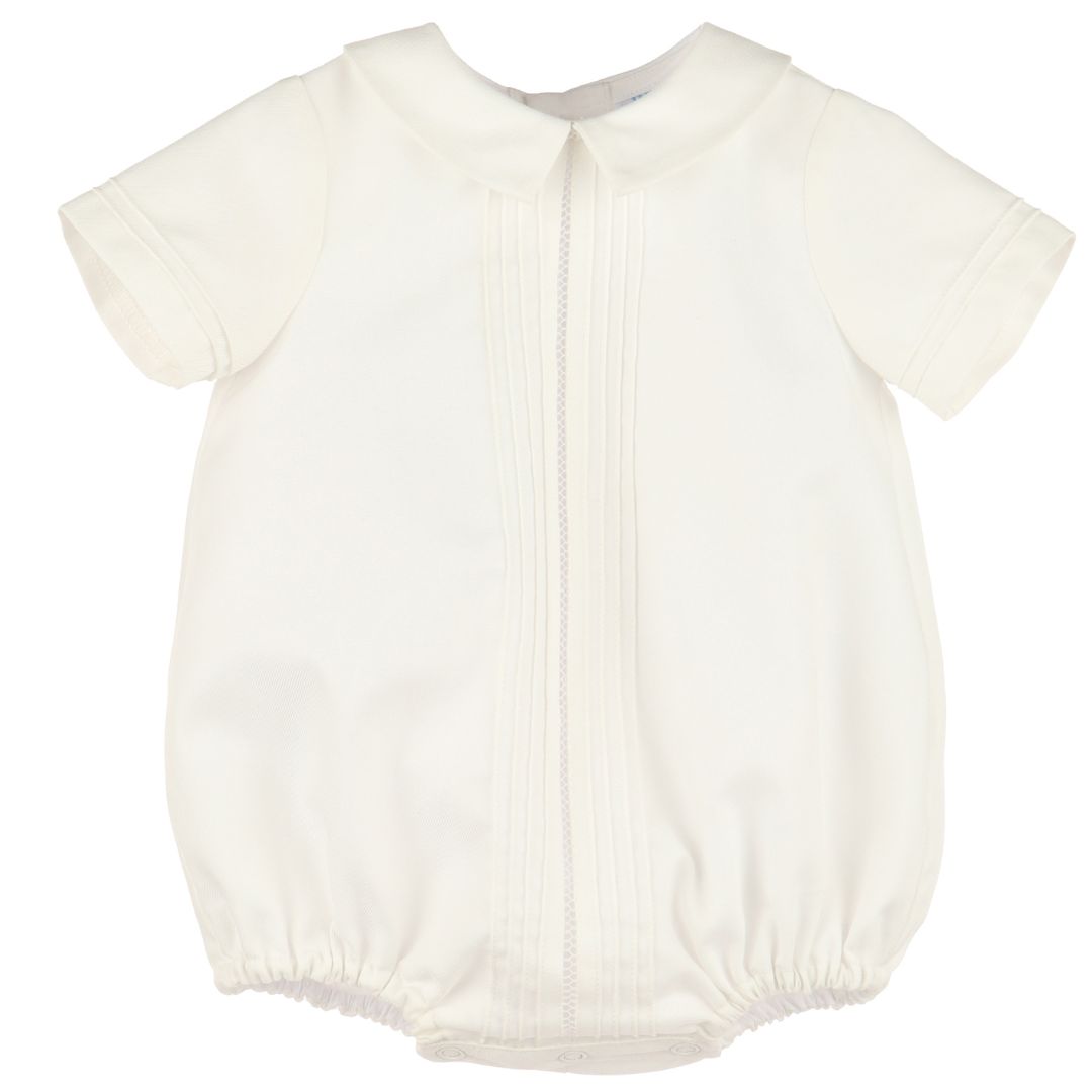 Classic ivory romper with baby collar – Luli and Me