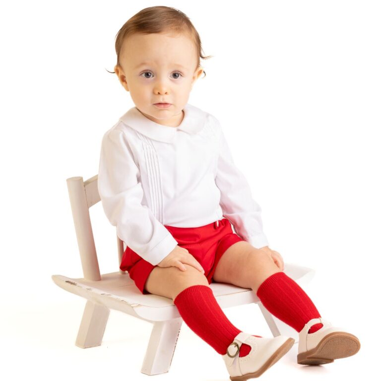 White and red children's set – Luli & Me