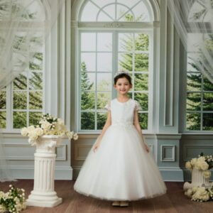 sachin and babi light blue dress First Communion Dresses archivos
