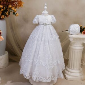Princess Daliana Christening Dress – Gala in Lace and Crystals
