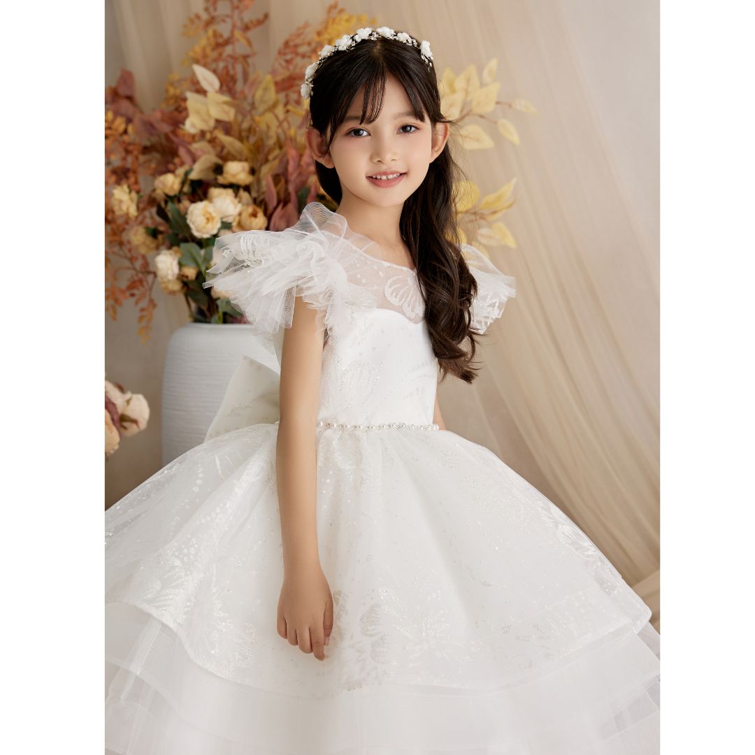 Princess Daliana Evening Dress – Short “Crystal Cloud” Model