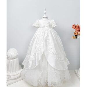 Princess Daliana Gala Gown – Satin and Pearls