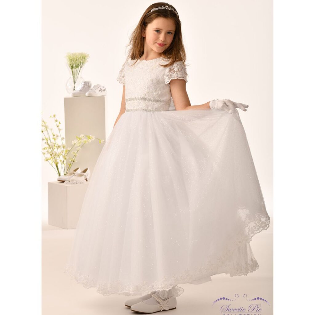 Sweetie Pie First Communion Dress – Sweetness and Sparkle