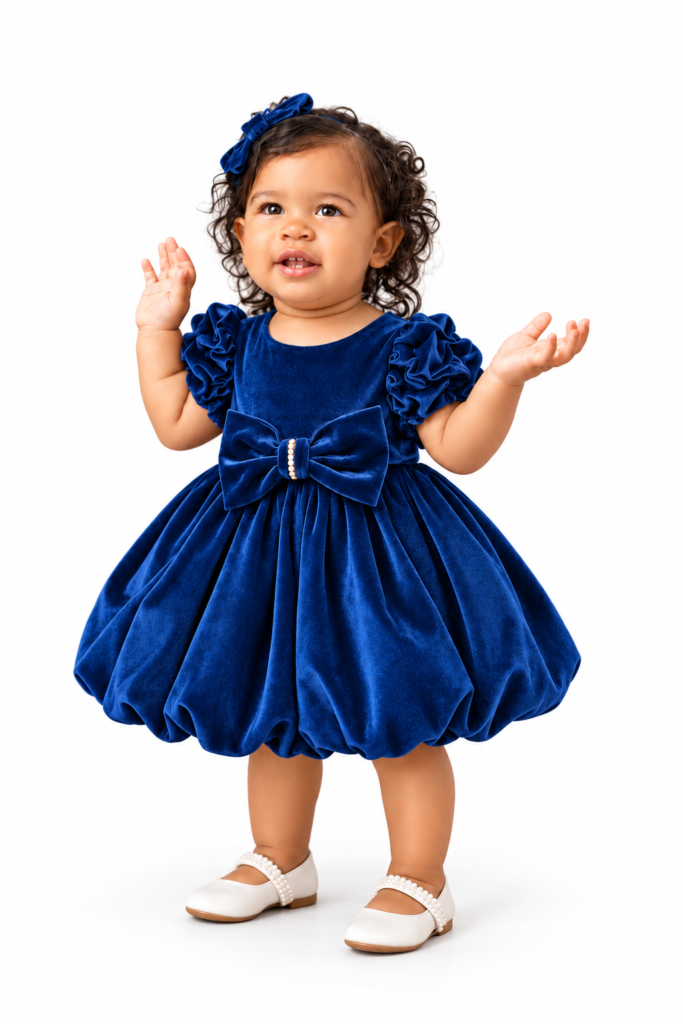 Bimbalò Velvet Baby Dress – Style 8317