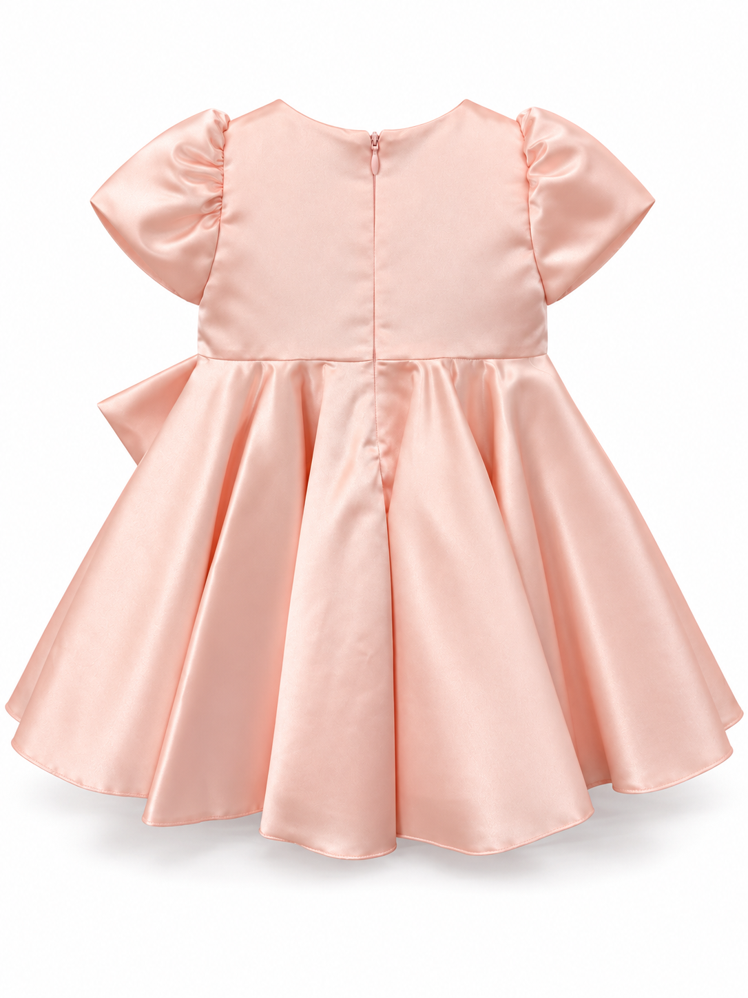 Bimbalò Blush Pink Bow & Rosette Dress – Style 8320 - Image 2
